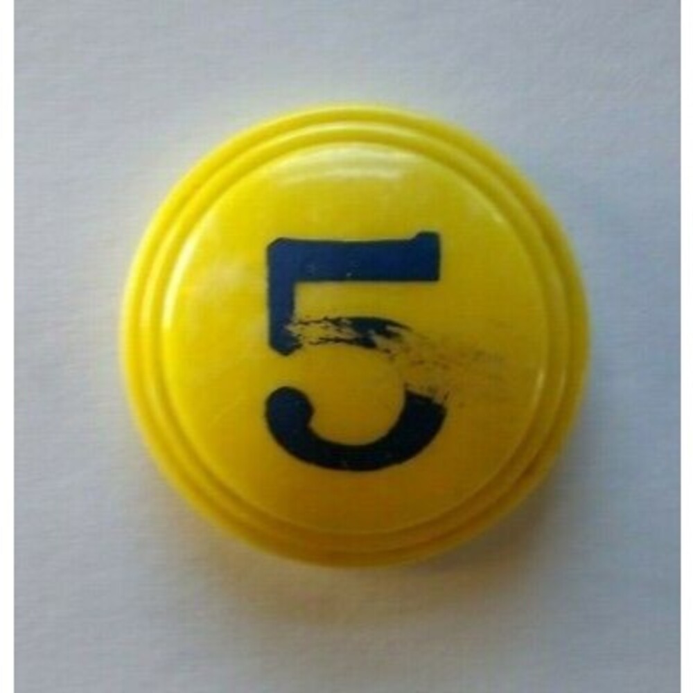 Vintage Pinball Machine Bumper Cap Part Original 1950s Yellow Marble #5 Small